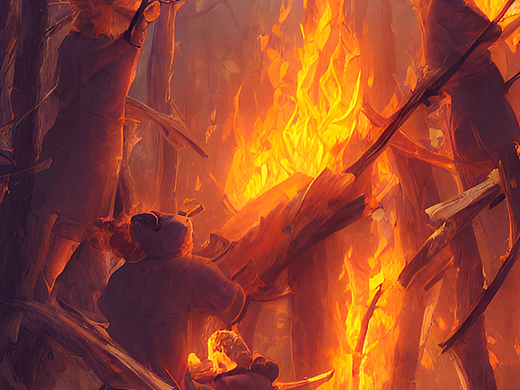 #AI創(chuàng)作實驗室#眾人拾柴火焰高（個人主頁-ZNjI3NzU1NTI=） - AI作品 - 站酷設計師設計菜鳥ww7原創(chuàng)素材 - 站酷ZCOOL