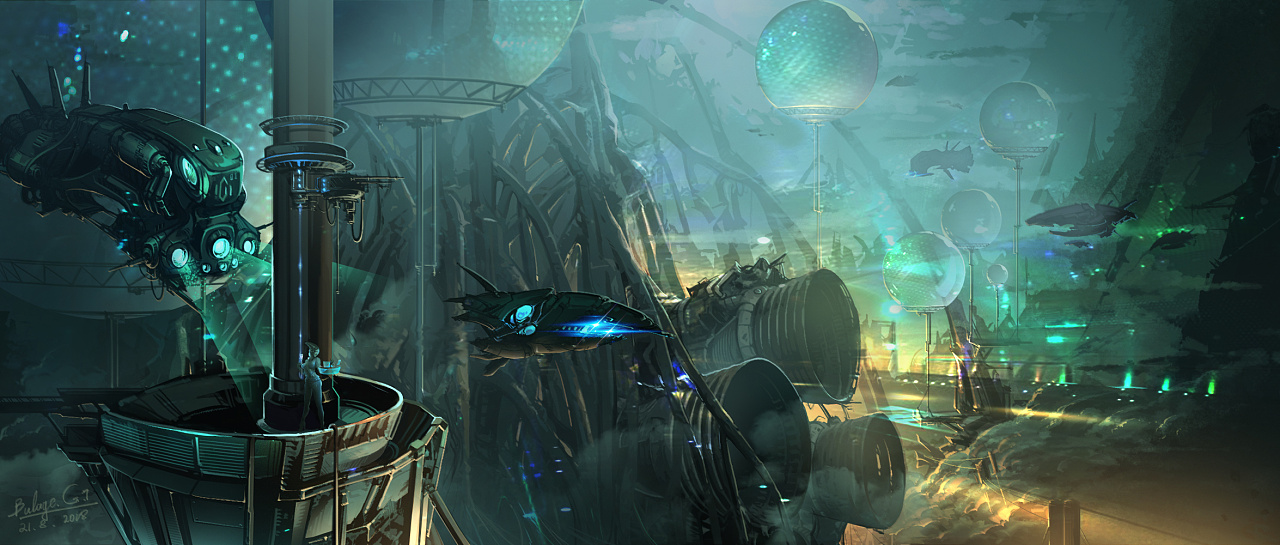 科幻场景概念练习