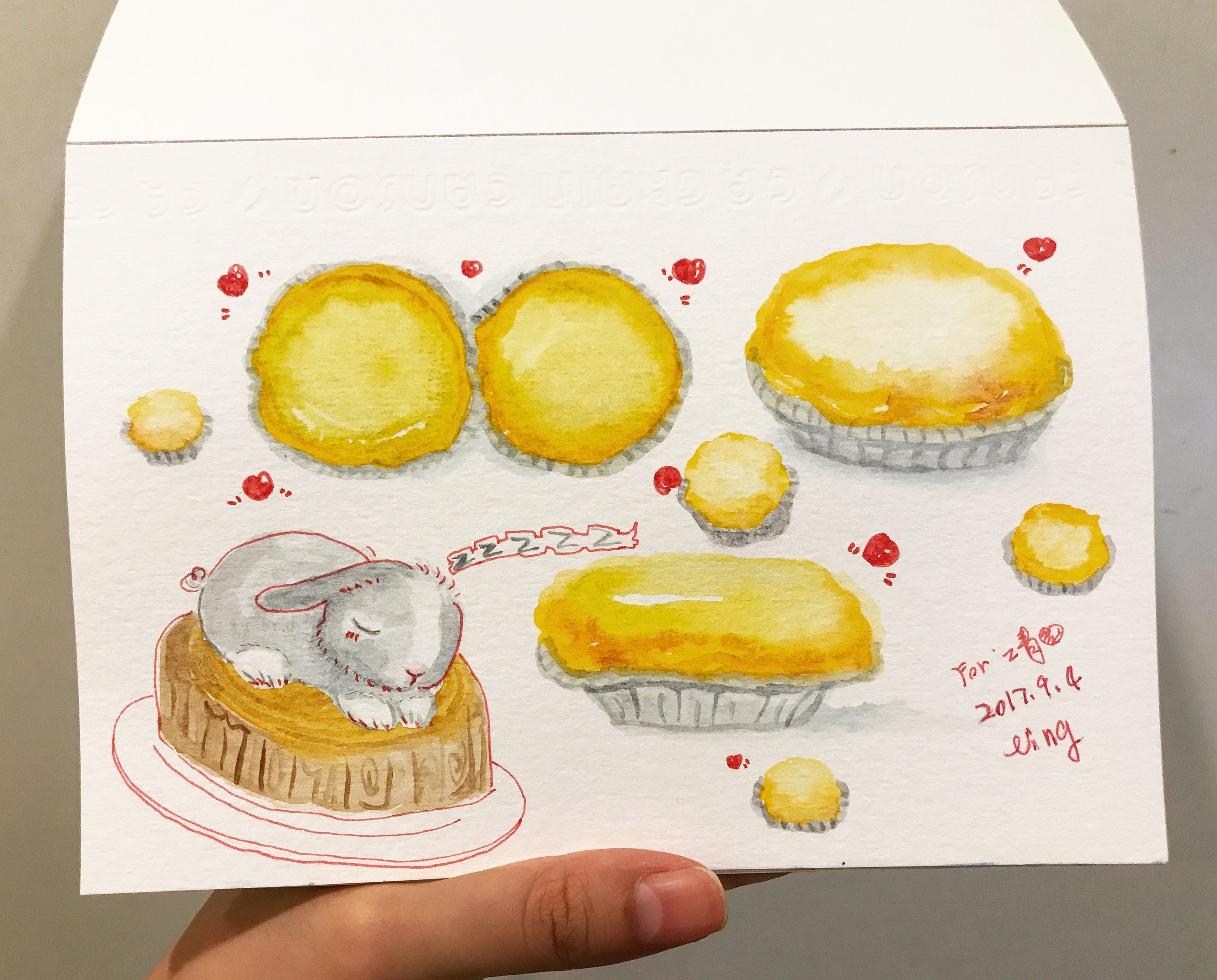 蛋挞简笔画图片 简单极了！ 4步教你画好吃的葡式蛋挞_动漫网