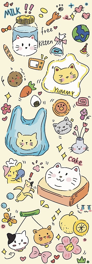 一组咪咪贴纸~