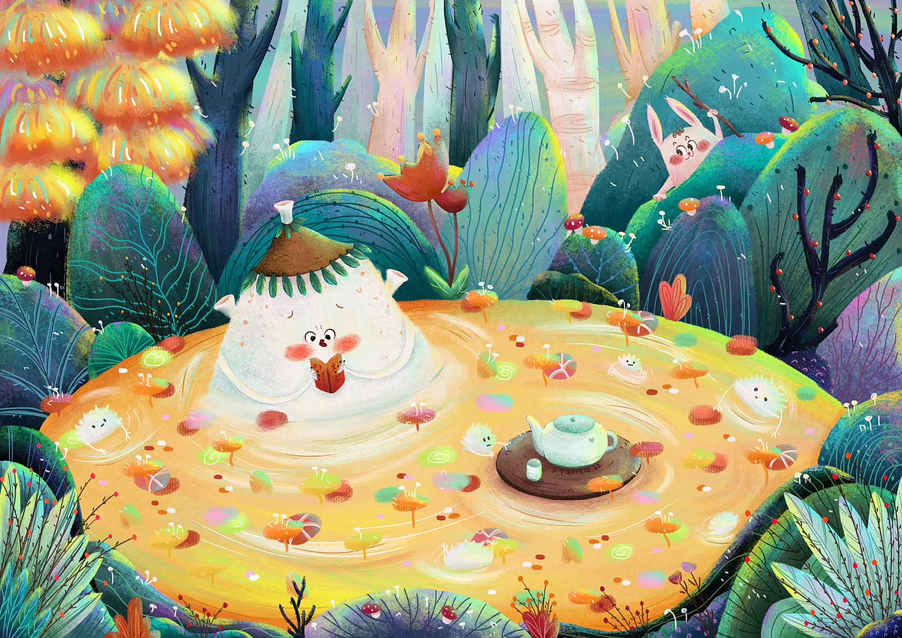 奇幻森林（圖ZMjU3MDI2Njcy） - 兒童插畫 - 站酷設(shè)計(jì)師插畫師FT原創(chuàng)素材 - 站酷ZCOOL