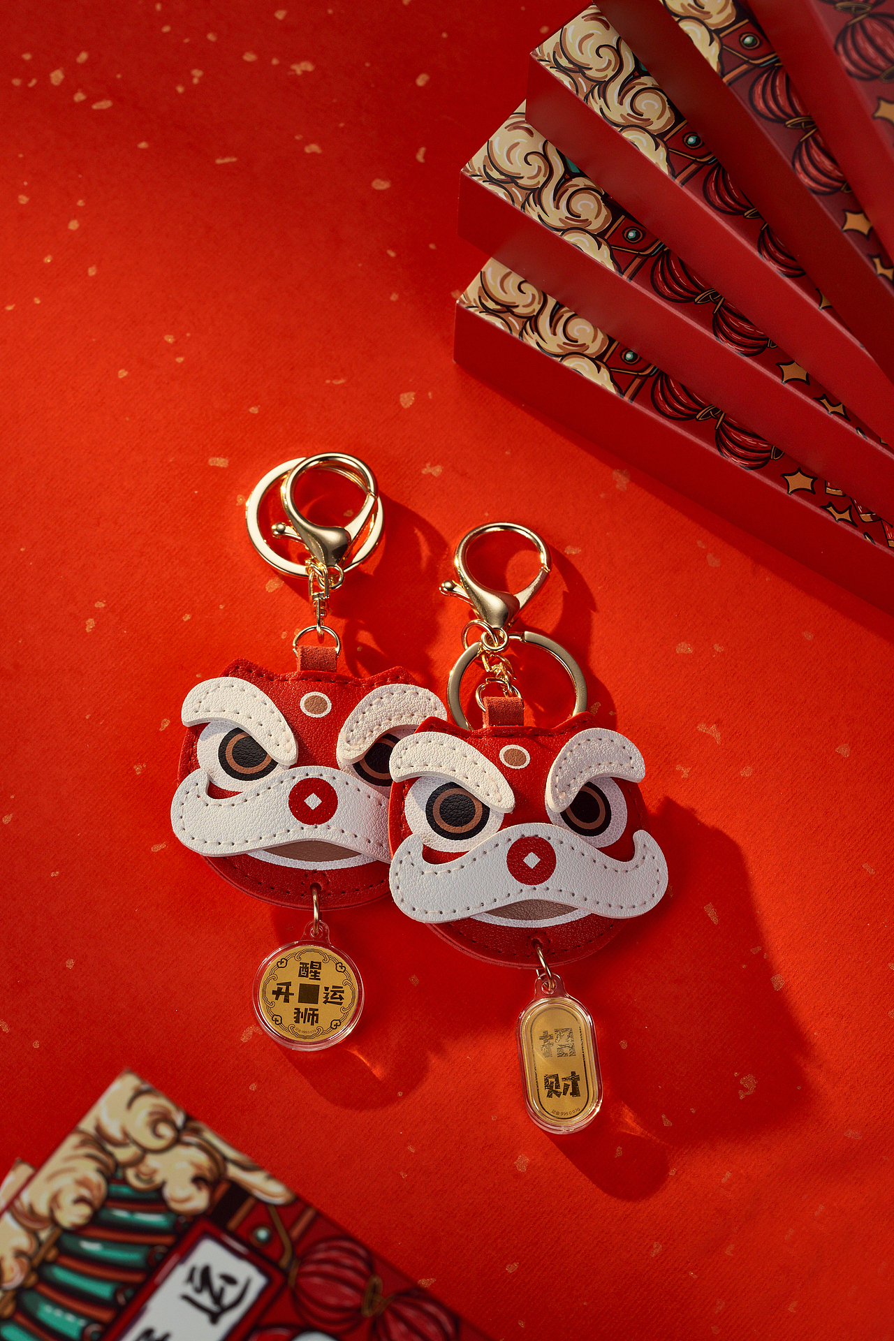 黄金钥匙扣挂件——醒狮开运®（图ZMjc1ODg2NDMy） - 其他工业/产品 - 站酷设计师银与奥鑫福金银礼原创素材 - 站酷ZCOOL