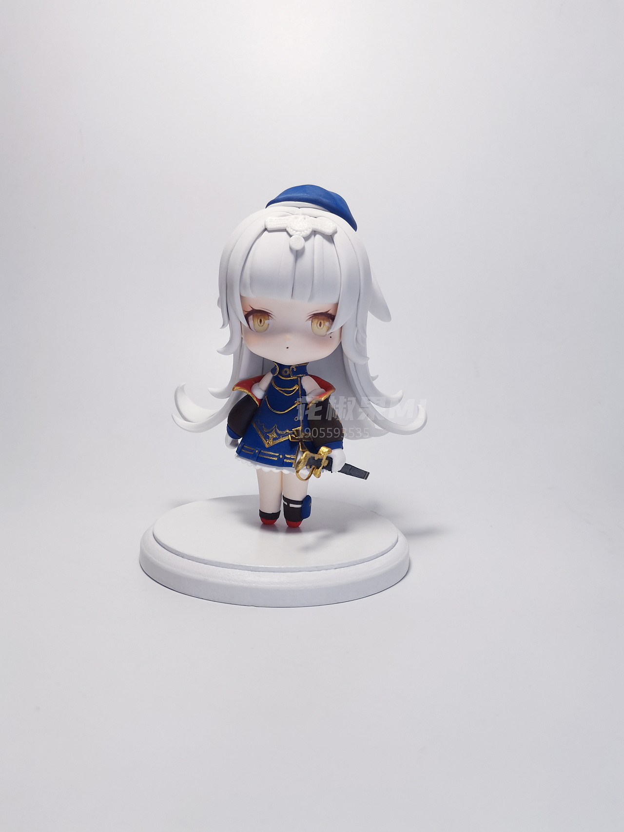 碧蓝航线z46超轻黏土手办|手工艺|手办/模玩|花椒粘土 - 原创作品