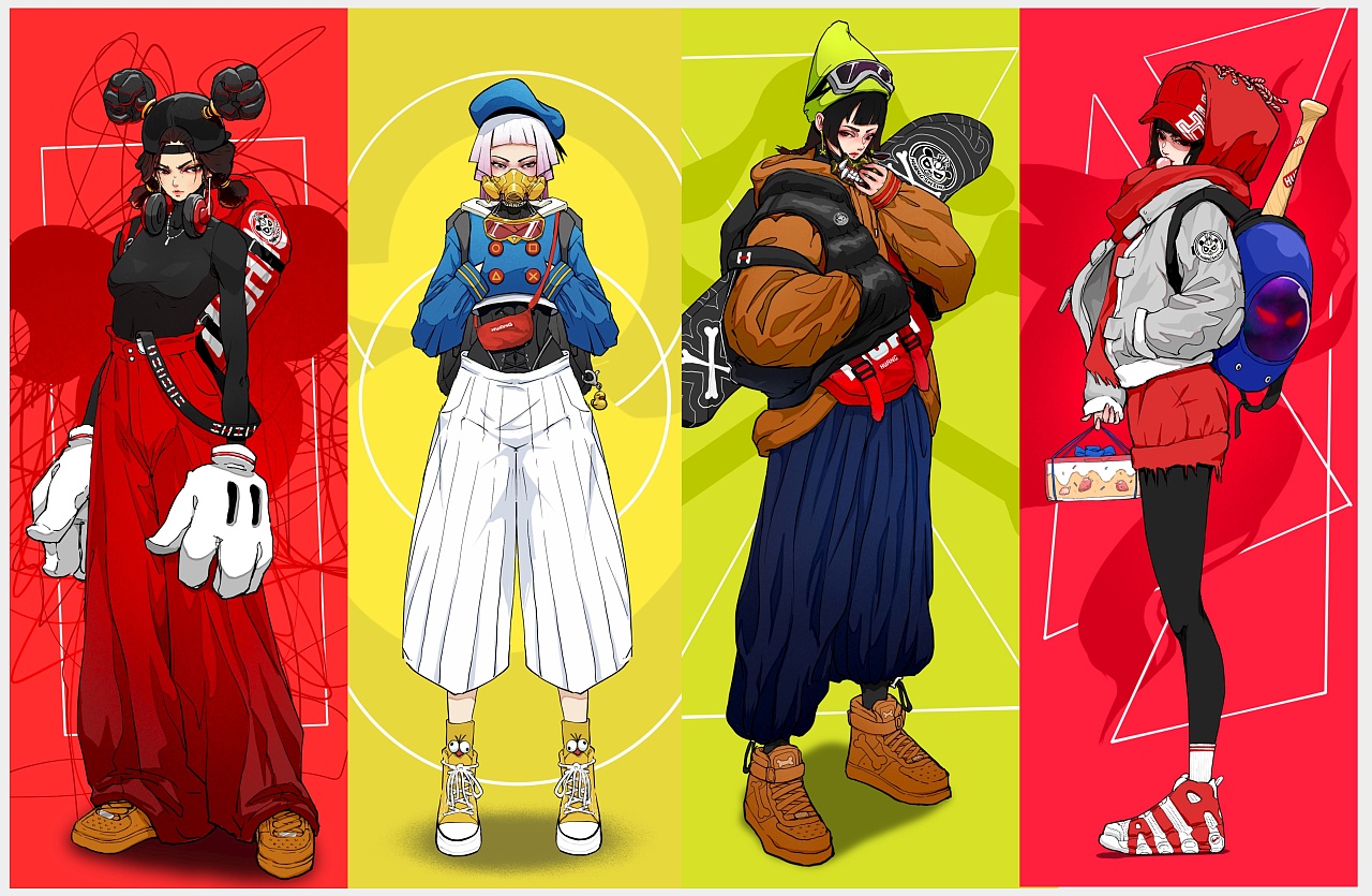 一些源于动漫的潮流角色设计