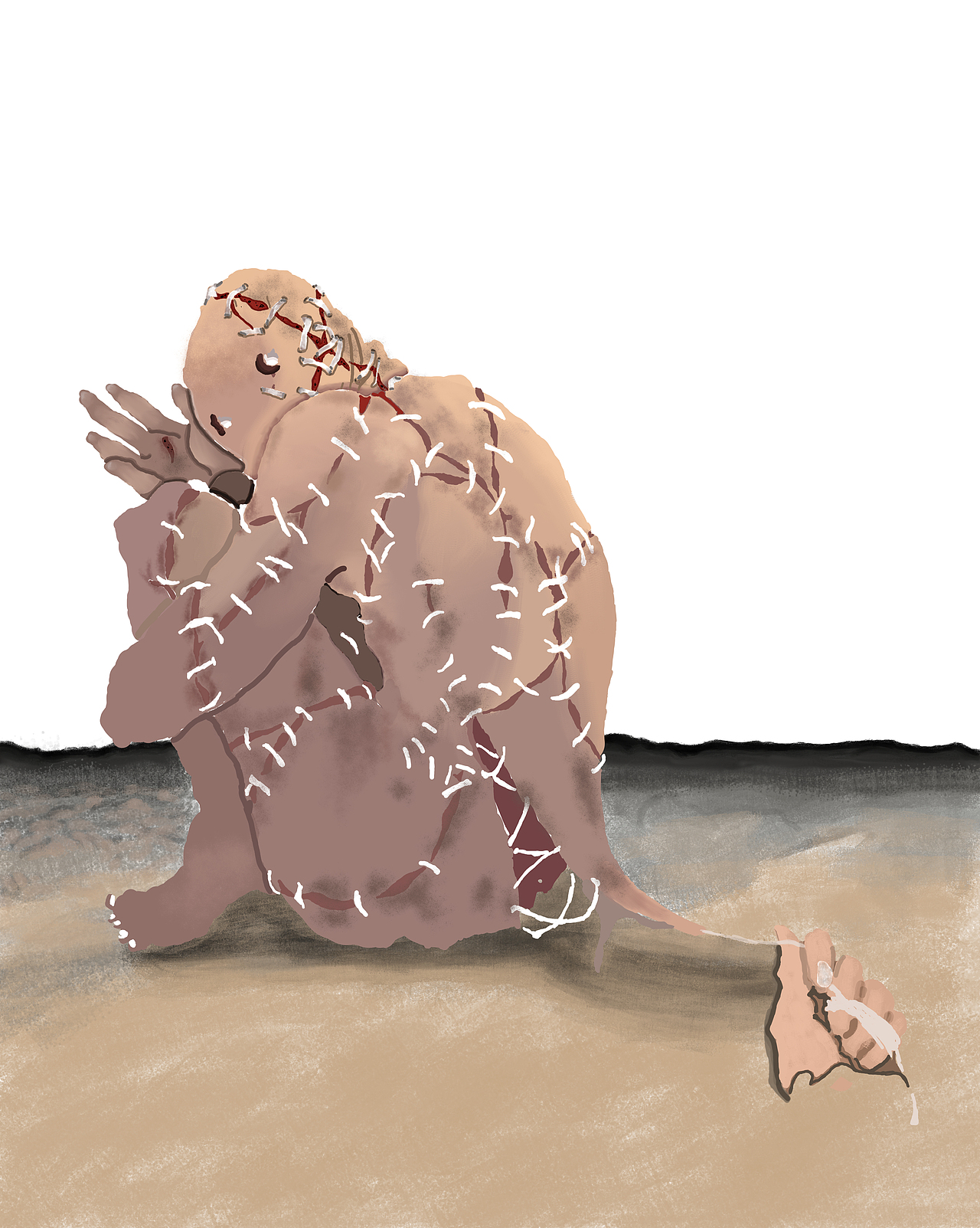 《创伤后应激障碍》（图ZMzE1MzAzMzQ4） - 创作习作 - 站酷设计师吾家寒山原创素材 - 站酷ZCOOL