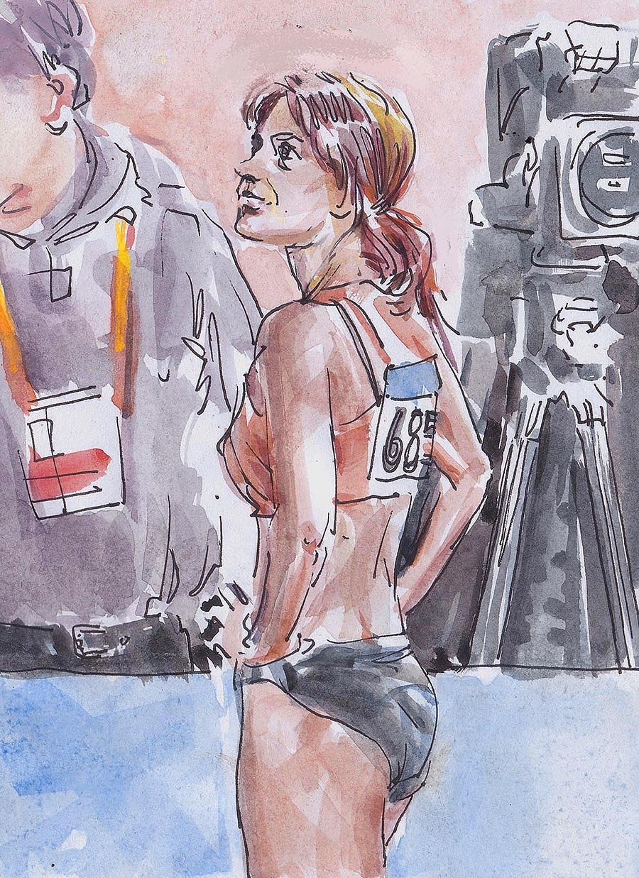 运动的女孩们（图ZMjQ0MTIxNjA4） - 绘画 - 站酷设计师田红心原创素材 - 站酷ZCOOL