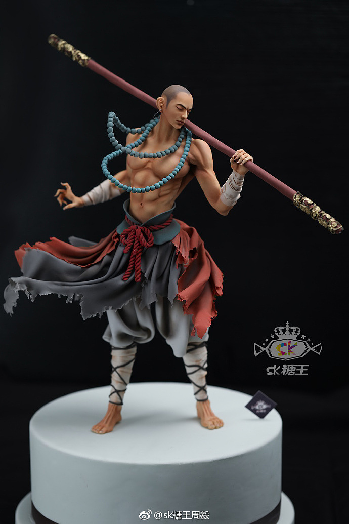 治愈系古风翻糖人偶作品&lt;武僧&gt; 