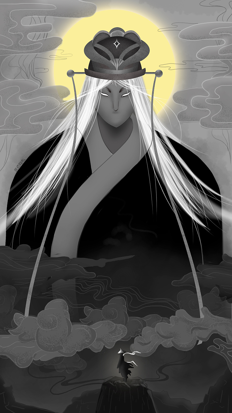 举头三尺有神明|插画|创作习作|原地解散_原创作品-站酷zcool