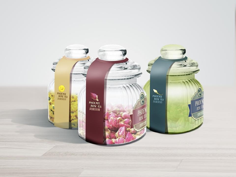 花茶玻璃瓶包装