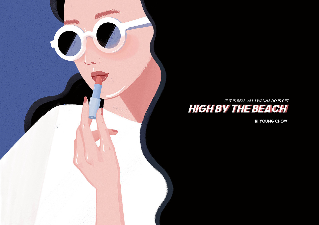 high by the beach · 沙滩嗨（图ZMTQ1OTQzNTIw） - 创作习作 - 站酷设计师周日央原创素材 - 站酷ZCOOL