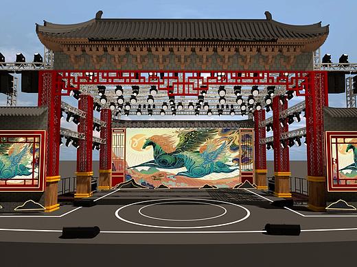 为成都一个乡村社区设计的户外舞台-2020年8月24日作