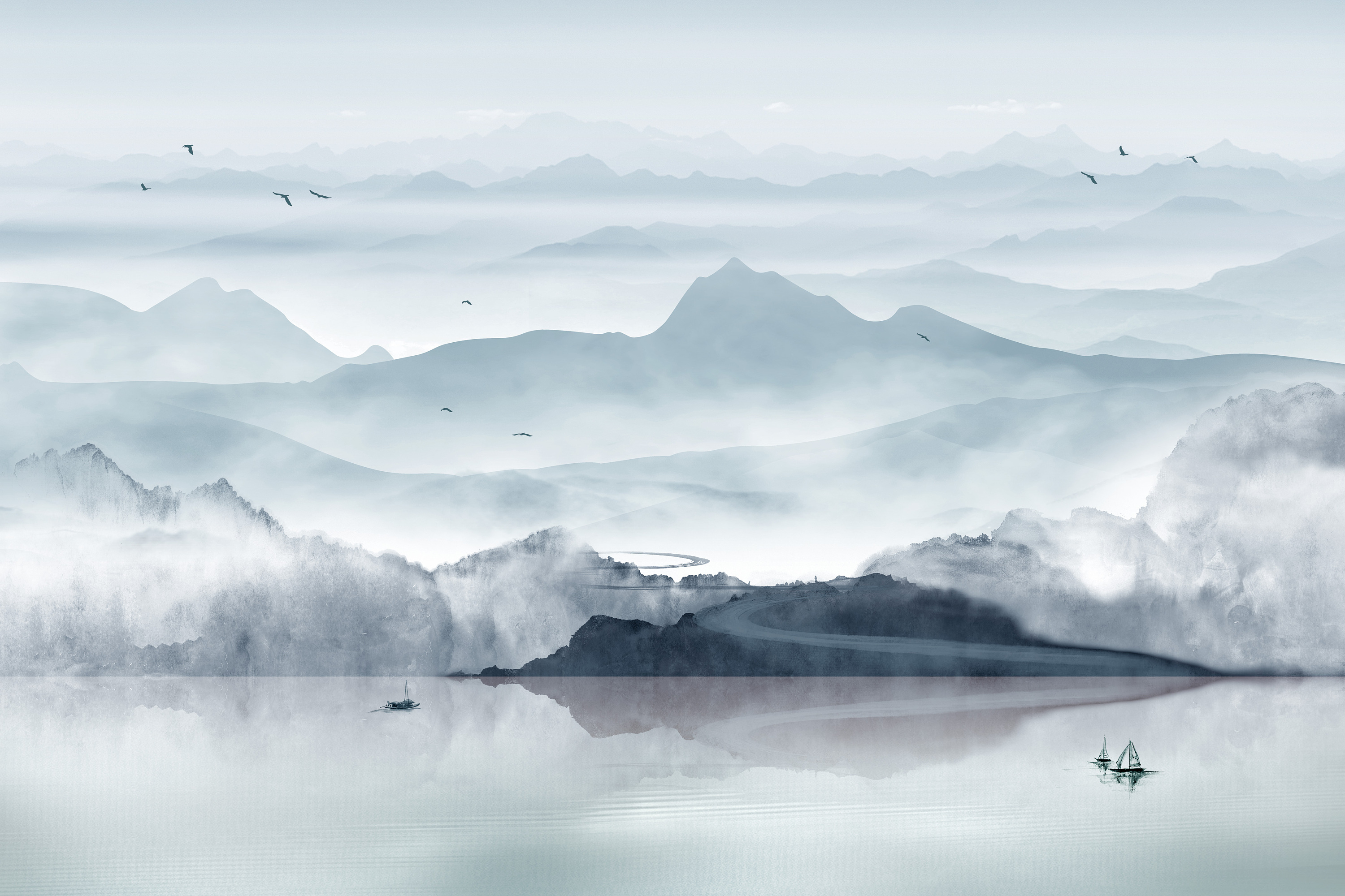 新中式山水