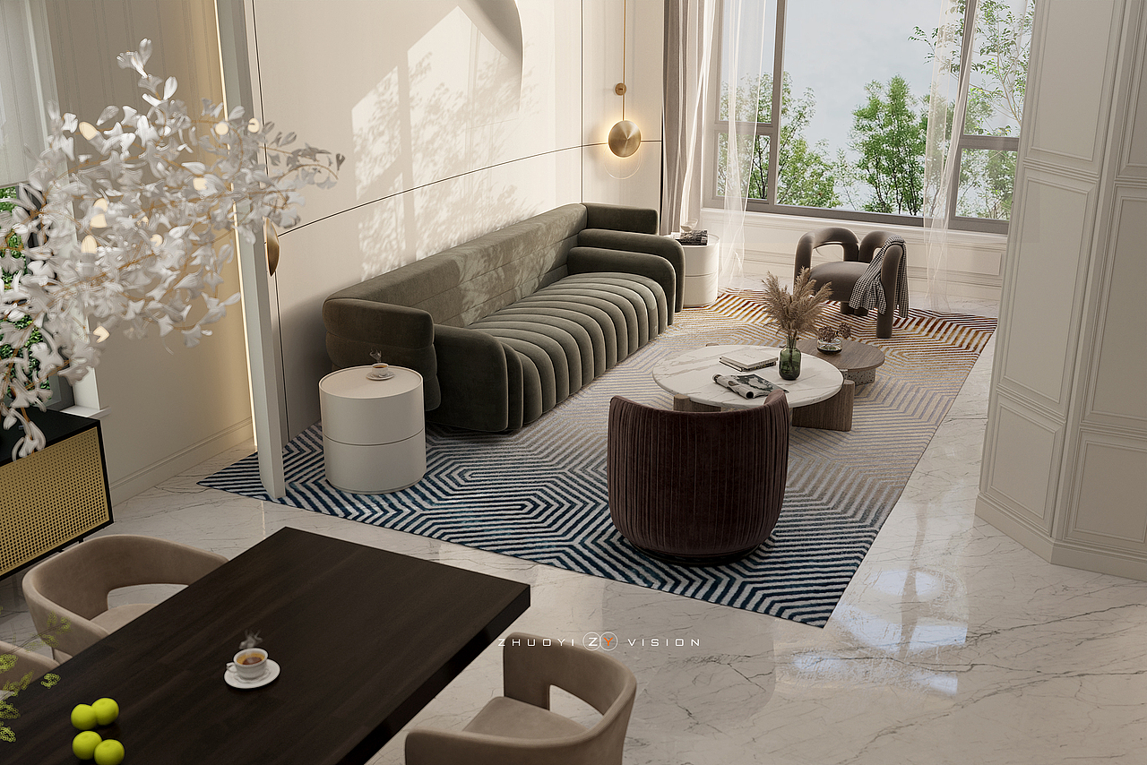 欧式诧寂混搭表现 cr6.0（图ZMjgwMTAyNDQw） - 家装设计 - 站酷设计师硺艺数字表现原创素材 - 站酷ZCOOL