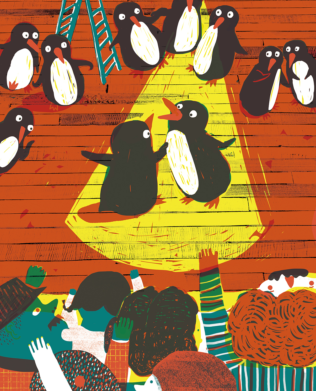 《波普先生的企鹅》书籍插画_猫豆dou-站酷zcool