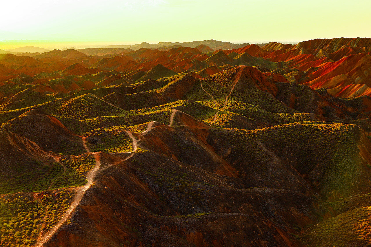 张掖七张掖七彩丹霞,生活的五烟六色。