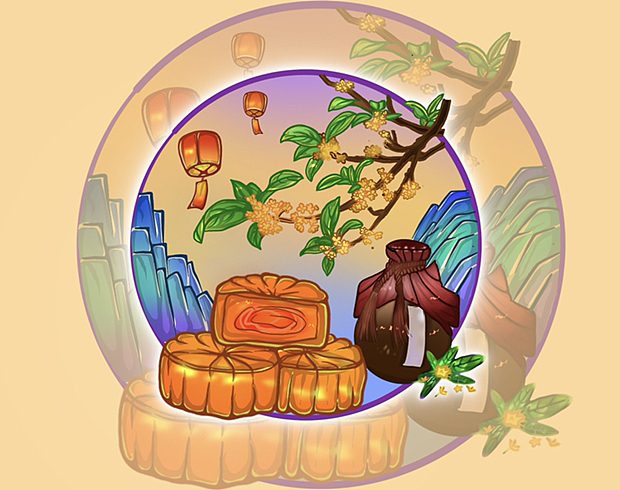 中秋 包装（图ZMzE0MTk0NTEy） - 商业插画 - 站酷设计师小糖早点睡原创素材 - 站酷ZCOOL