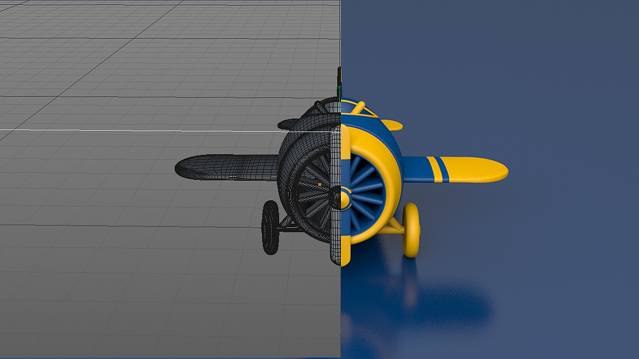 c4d卡通飞机制作练习