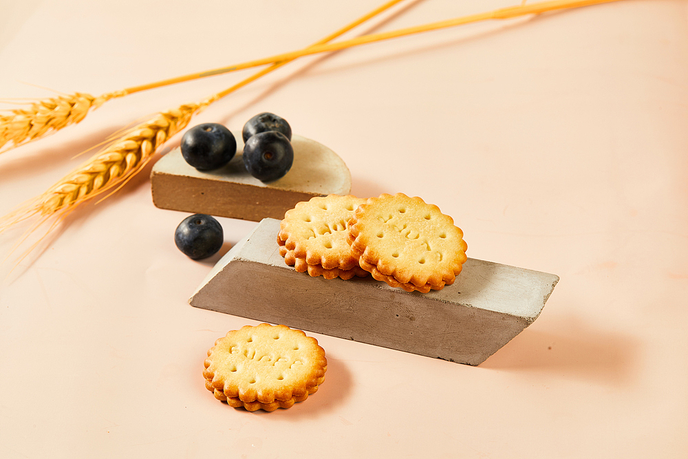 日式小圆饼干拍摄