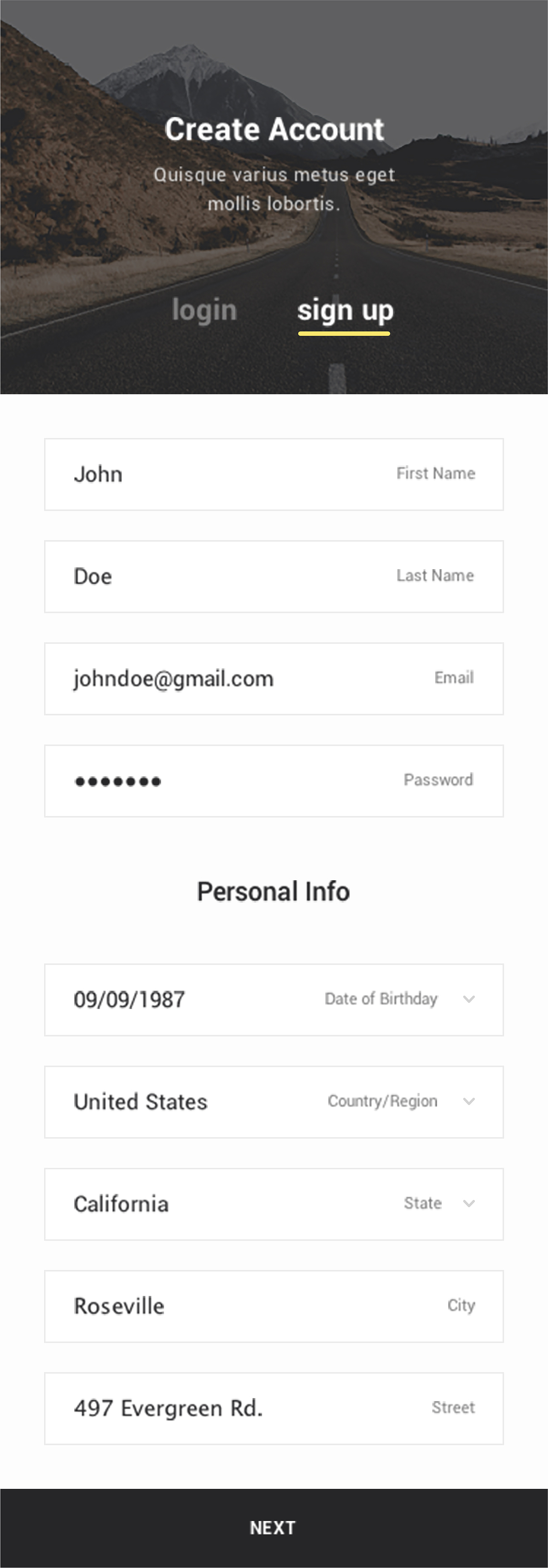 手机界面设计练习