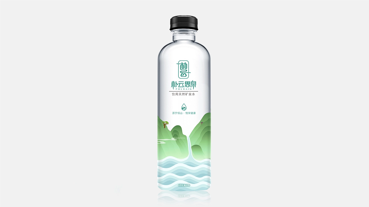 朴云思泉 水包装设计