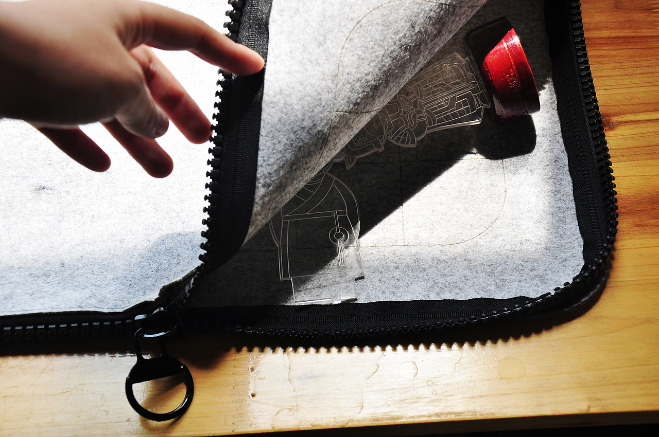 棋盘变身收纳包