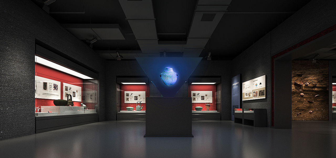 甘肃某某博物馆|空间|展陈设计|王汉录_原创作品-站酷zcool