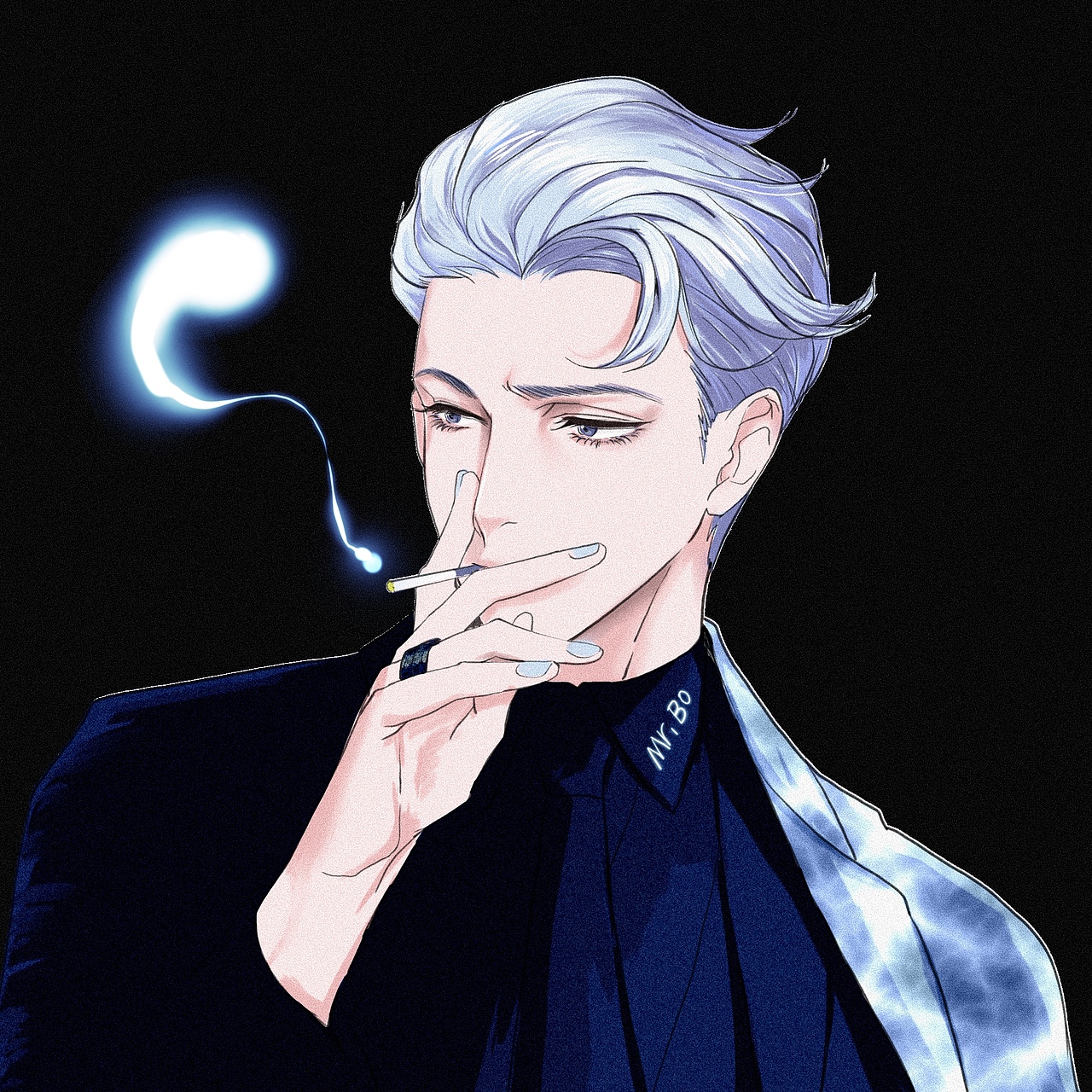 王者荣耀 同人头像插画(铠x王昭君)