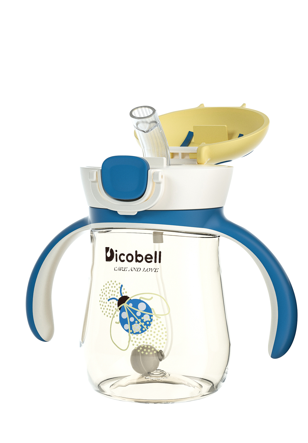Dicobell瓢虫吸管杯品牌详情页设计