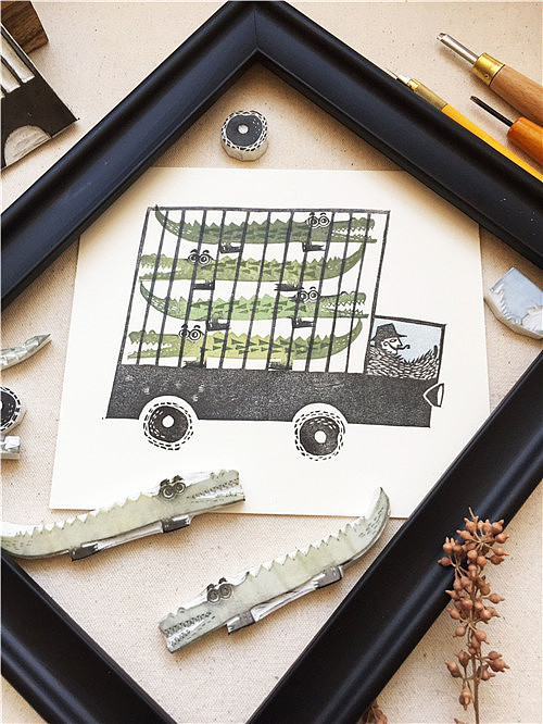 《橡皮章插画狂想曲》 路上路（图ZMTEwODg0MTM2） - 商业插画 - 站酷设计师路上路原创素材 - 站酷ZCOOL