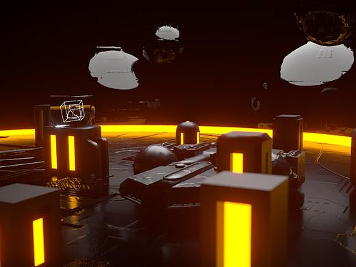 C4D的一个场景,走一遍动画!