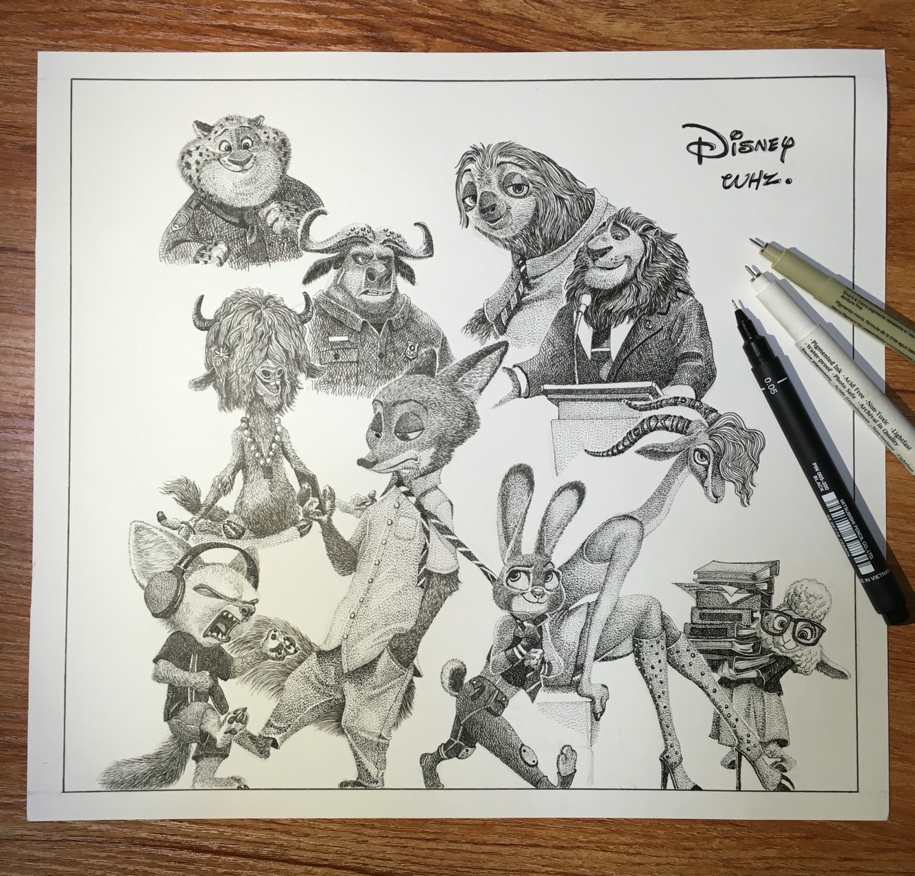 疯狂动物城~|插画|插画习作|吴红真同学 - 原创作品 - 站酷 (zcool)