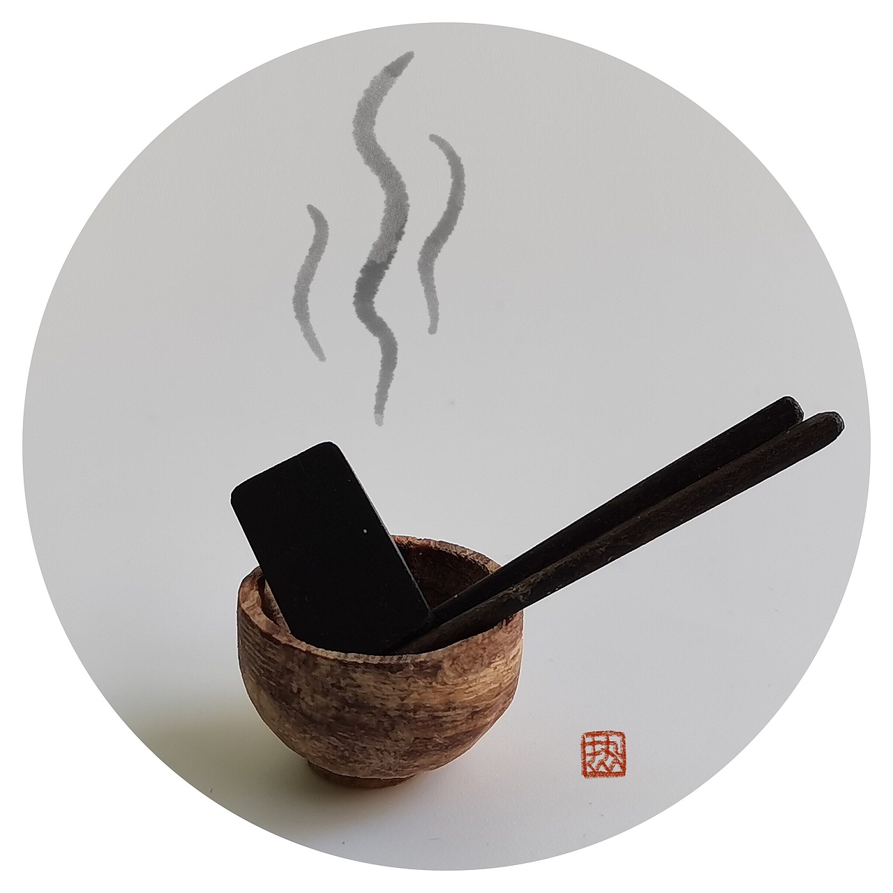 创意木雕“手机狂热”——当动物们也玩起了手机