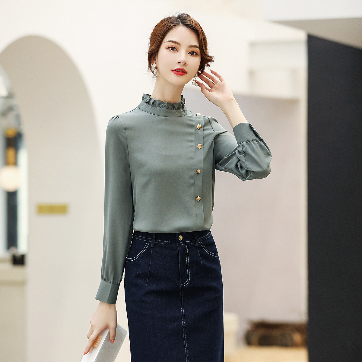 电商女装摄影 秋季外拍