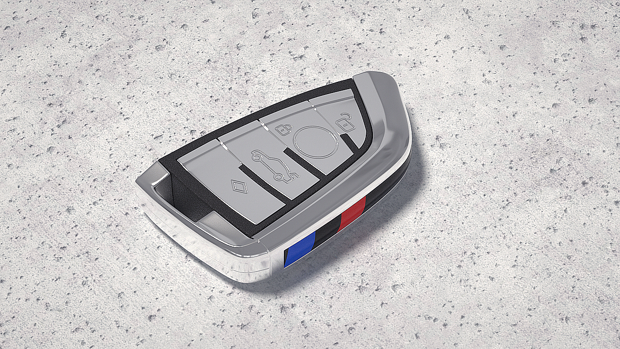 汽车遥控钥匙建模渲染