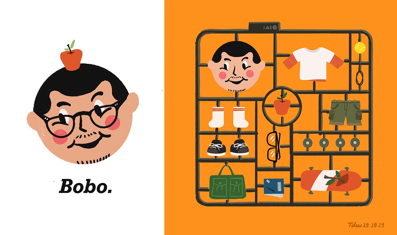 《Bobo》（图ZMTg2NjI1ODgw） - 创作习作 - 站酷设计师妙蛙狗子原创素材 - 站酷ZCOOL