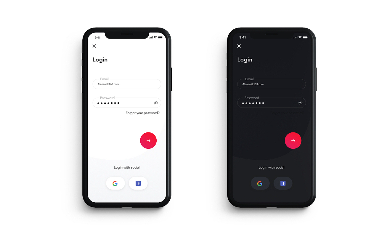 移動端登錄樣式分享-3期（圖ZMTkwNDQ0MjE2） - APP界面 - 站酷設(shè)計師阿東Alan原創(chuàng)素材 - 站酷ZCOOL