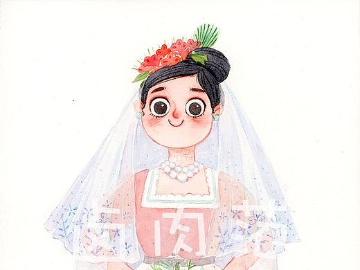 小新娘（個人主頁-ZMzE1OTQ1NDQ=） - 兒童插畫 - 站酷設計師鹵肉范原創(chuàng)素材 - 站酷ZCOOL