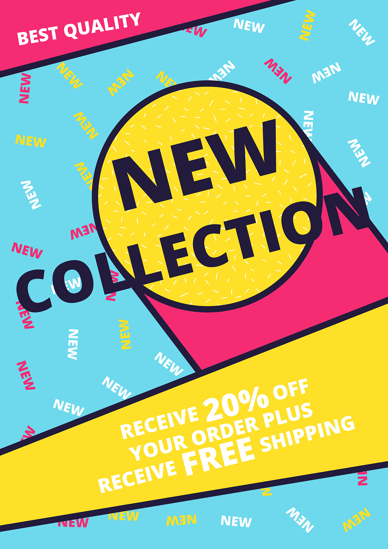 27张孟菲斯几何风格海报