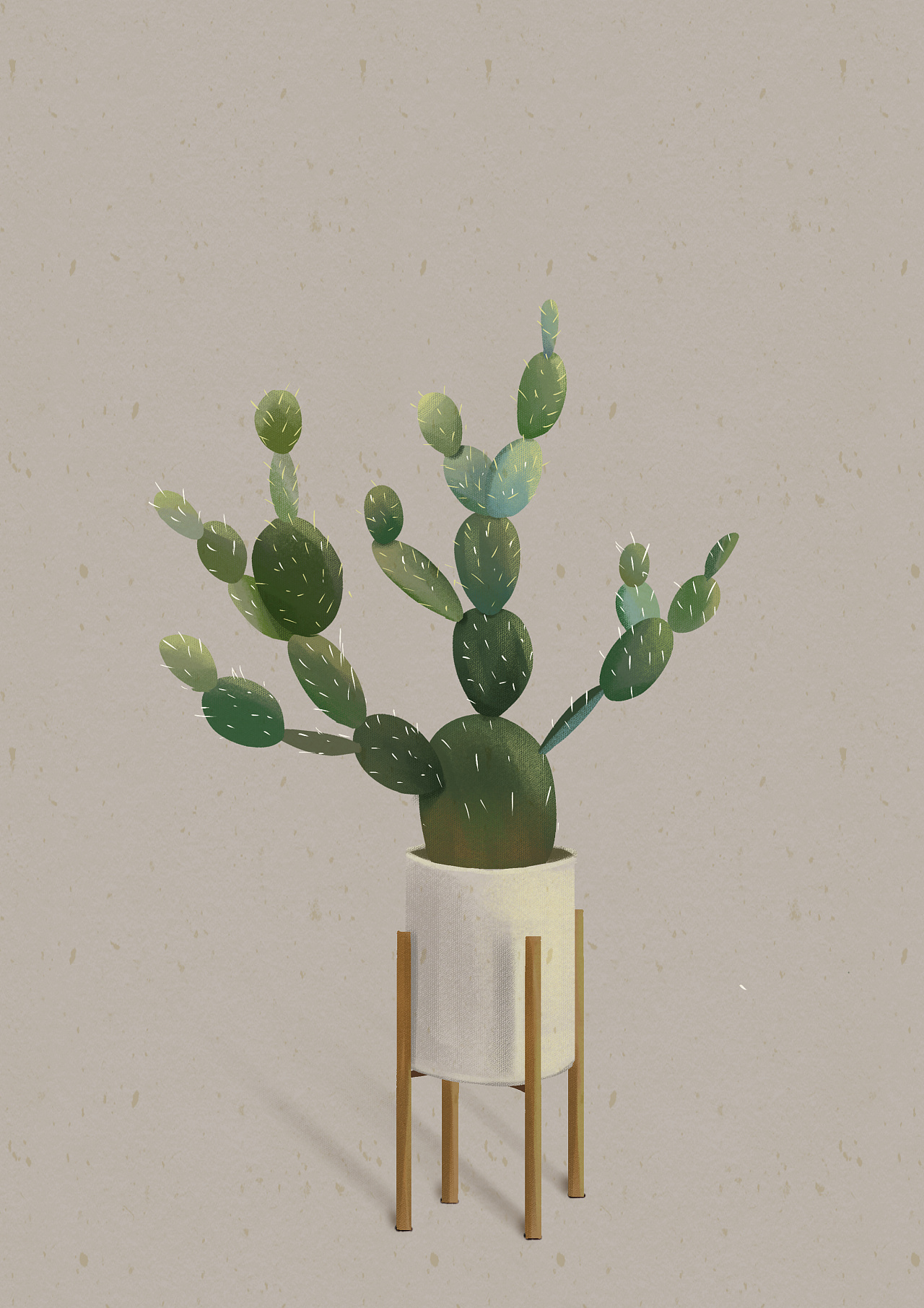 插画植物|插画|艺术插画|点点搞设计 - 临摹作品 - 站酷 (zcool)