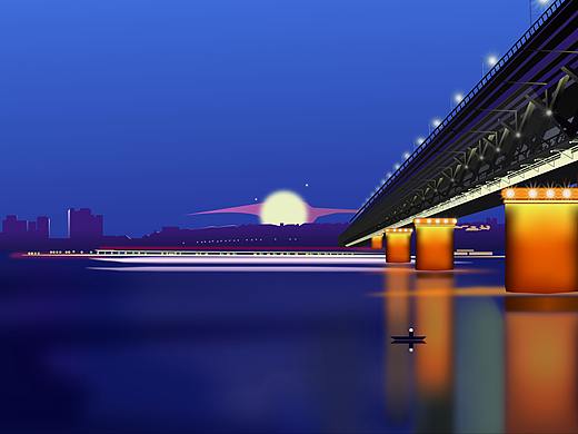 武汉大桥（个人主页-ZNDY4NzU2NjQ=） - 创作习作 - 站酷设计师Z54168348原创素材 - 站酷ZCOOL