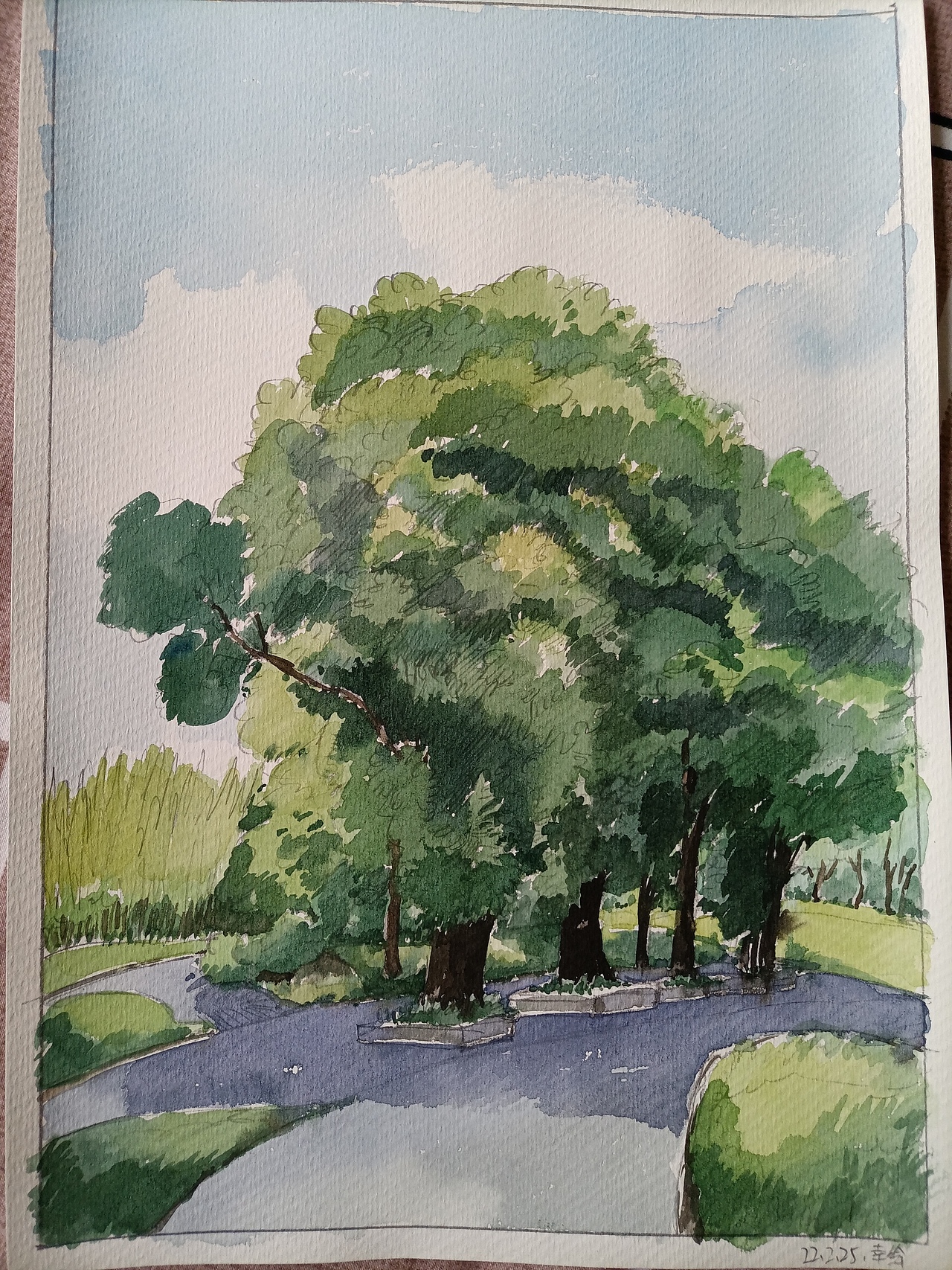 2022.2.23-2022.3.3水彩风景