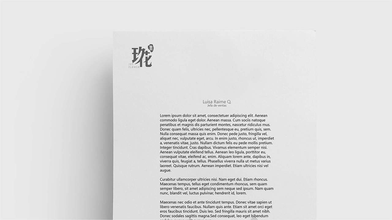 玖花集/JOY FLOWER 花店LOGO提案