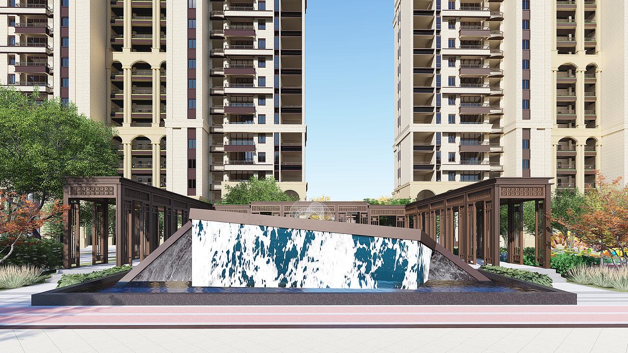 居住小区（图ZMjIwMjg3MTI4） - 建筑设计 - 站酷设计师Waday原创素材 - 站酷ZCOOL