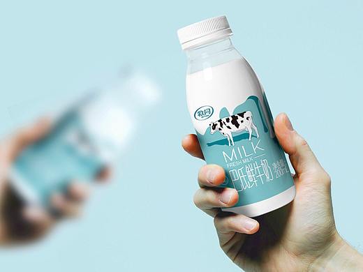 牧同乳业巴氏鲜牛奶包装设计|摩尼视觉原创