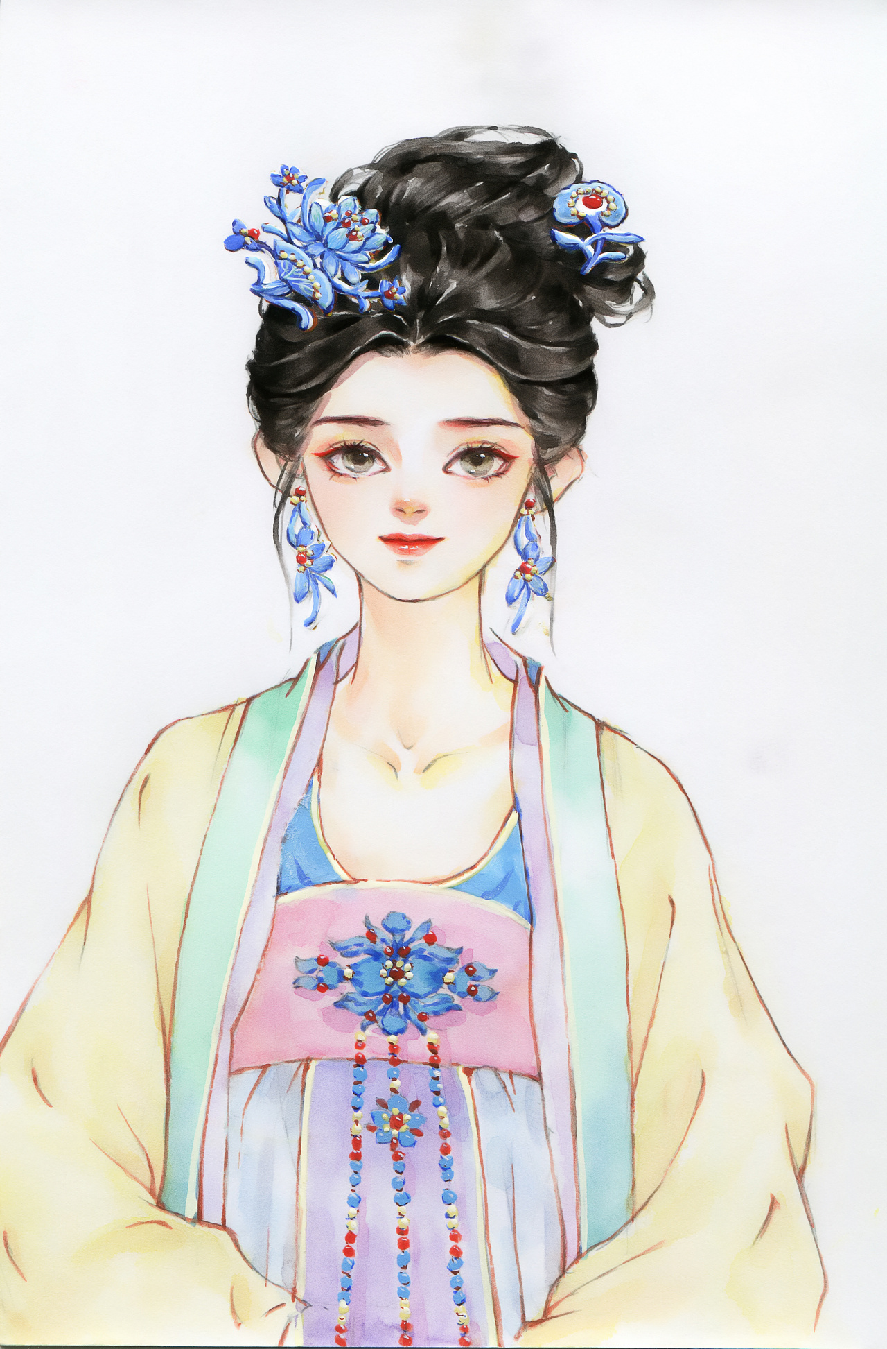 我的古风水彩小作|纯艺术|绘画|dear竹芷 - 原创作品 - 站酷 (zcool)