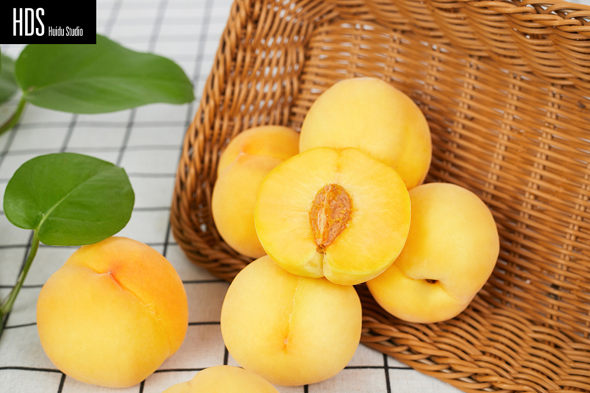 蟠桃产品静物图片+视频拍摄+详情页制作