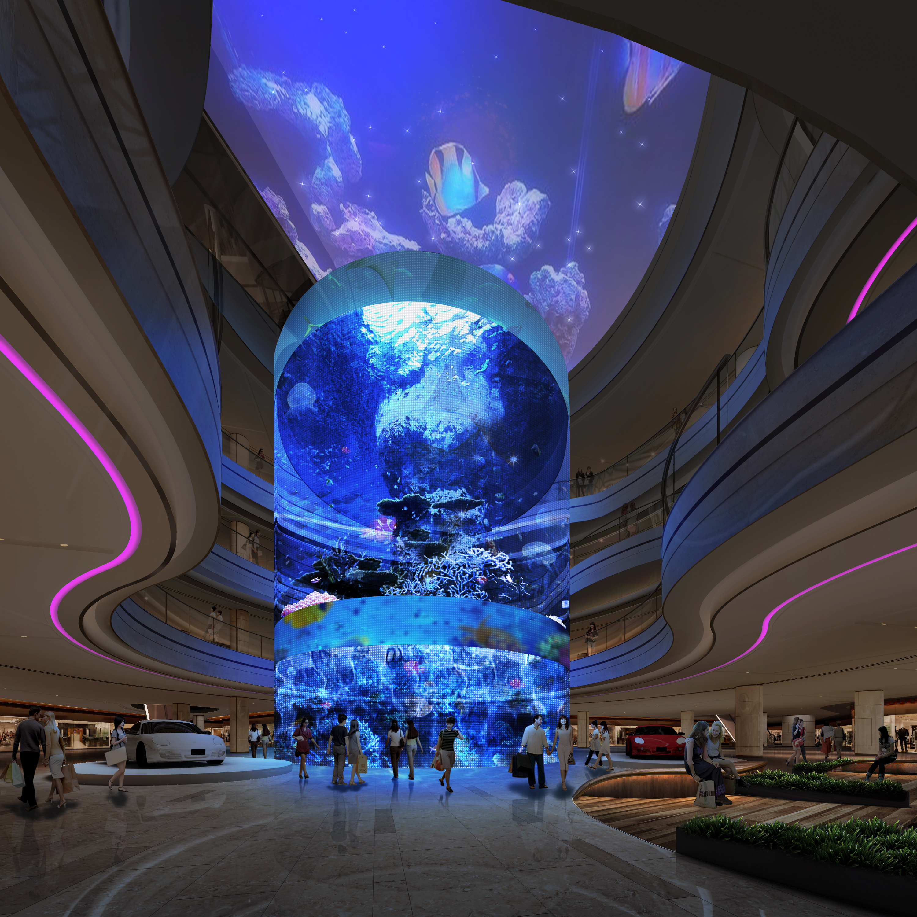 商场水族馆|空间|室内设计|麦克白先桑 - 原创作品 - 站酷 (zcool)