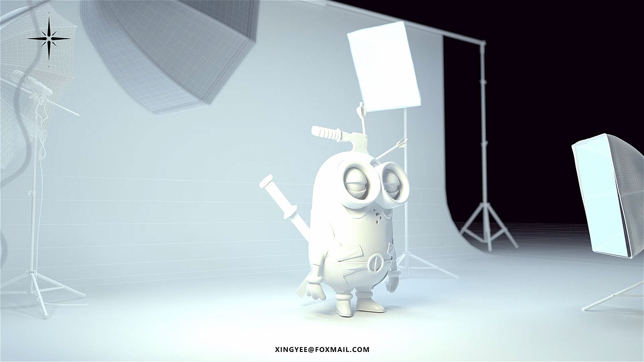 3D模型制作渲染-【死侍&小黄人】