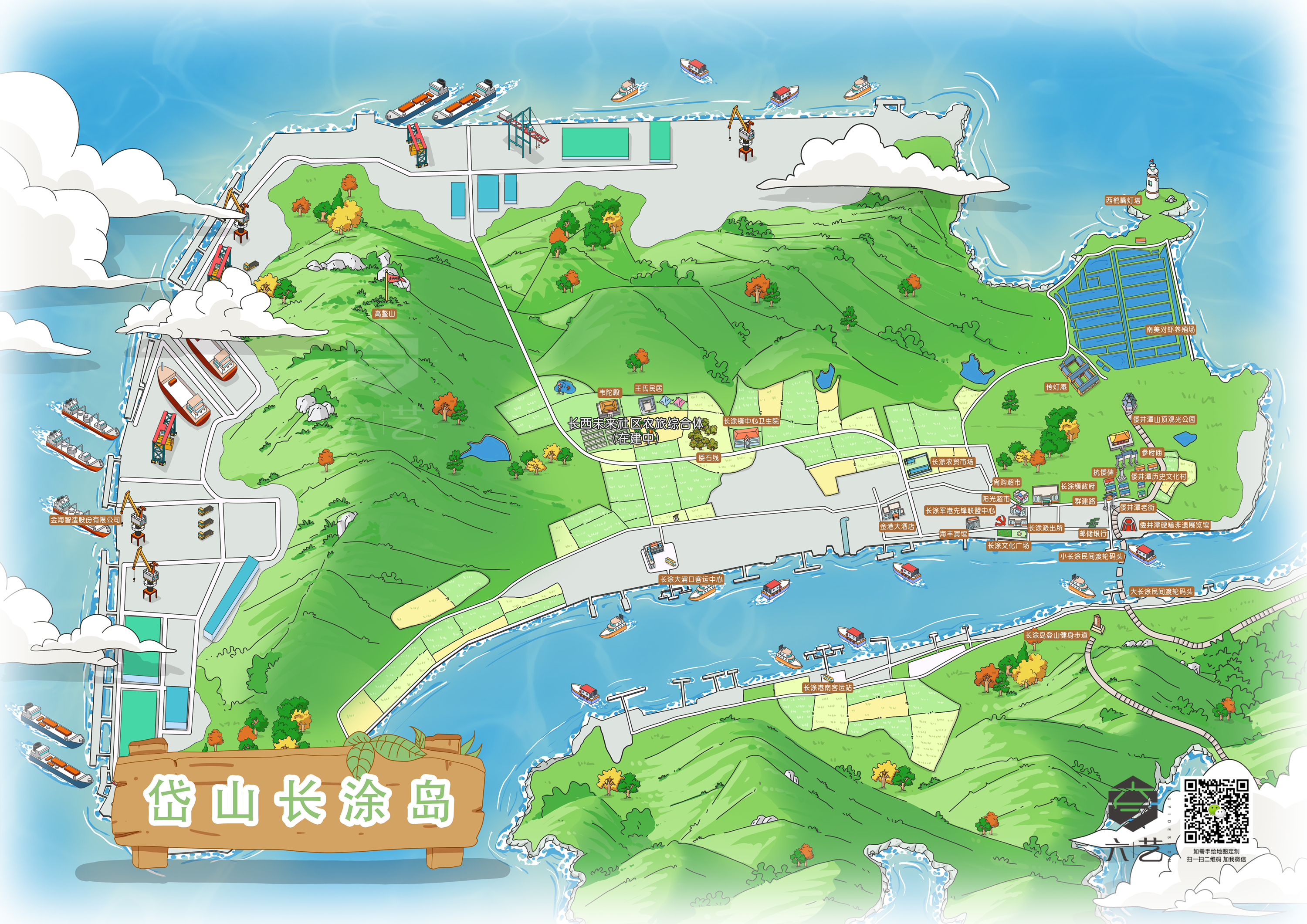 岱山岛旅游地图图片