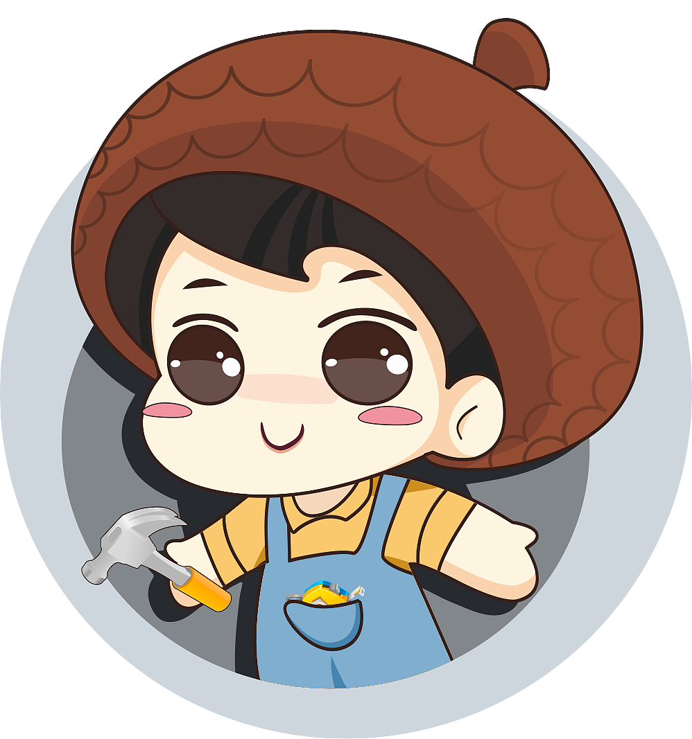 微信专用形象橡果人物|插画|商业插画|mandy敏酱酱 - 原创作品 - 站酷